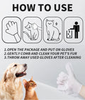 New 6PCS Pet Wash-Free Gloves Cat Bath Deodorant Wipes Disposable Cleaning Dry Cleaning Dog Wipes Gentle And Convenient Gloves