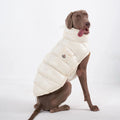 S-2XL Large Dog Winter Thick Down Coat High Collar Warm Windproof Adjustable Pet Clothes 2 Legged Padded Dog Jacket Vest