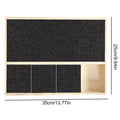 Dog Nail Scratch Board Nail Trim Pad Pull-Out Wooden Pet Scratching Board Toy Built-in Treat Box Dog Sandpaper Board Scratcher