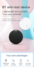 Bluetooth Smart GPS Tracker Mini Anti Lost Device Tracking Smart Finder Locator For Key/Luggage/Pet/Kids/Bag/Wallet Smart Finder