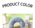 U Shape Pet Plush Pillow Soft Sleep Companion Cushion Calming Toy Universal For Dog Cat Warm Comfortable Pet Sleeping Supplies