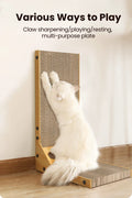 ROJECO Cat Scratcher L-Shaped Cat Scratching Board For Cats Toys Claw Grinding Scraper Mat Cat Furniture Protector Accesories