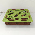 Pet Cat Puzzle Maze Holes Toys Felt Box With Bell Ball Kitten Playing Toys Interactive Funny Combination Set Cat Supplies