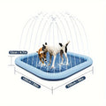 Super Sized Dog Water Play Mat And Children'S Swimming Pool -Foldable, Rubber Water Play Mat, Suitable For Outdoor Entertainment